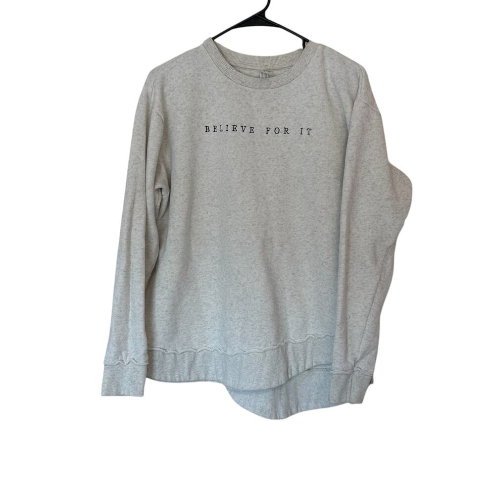 Live And Tell CeCe Winans Believe For It Women’s Crewneck Sweatshirt Size M